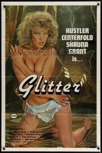 4d390 GLITTER 1sh '83 full-length image of sexy naked Hustler centerfold Shauna Grant!