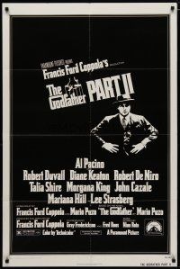 4d393 GODFATHER PART II 1sh '74 Al Pacino in Francis Ford Coppola classic crime sequel!
