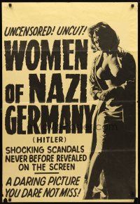 4d450 HITLER 1sh '62 Richard Basehart, Women of Nazi Germany!