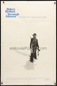 4d505 JEREMIAH JOHNSON style C 1sh '72 cool image of Robert Redford, directed by Sydney Pollack!