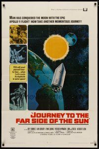 4d514 JOURNEY TO THE FAR SIDE OF THE SUN 1sh '69 Doppleganger, Earth meets itself in outer space!