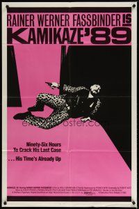 4d521 KAMIKAZE '89 1sh '83 Rainer Werner Fassbinder w/gun, his time's already up!