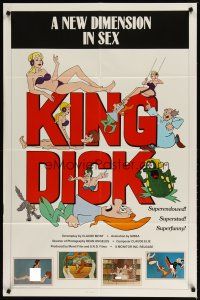 4d530 KING DICK 1sh '83 animated sex, superendowed, superstud & superfunny!