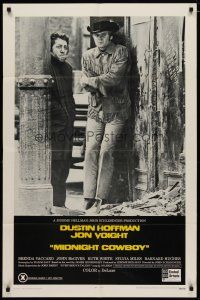 4d616 MIDNIGHT COWBOY x-rated 1sh '69 Dustin Hoffman, Jon Voight, John Schlesinger classic!