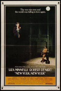 4d655 NEW YORK NEW YORK 1sh '77 Robert De Niro plays sax while Liza Minnelli sings!