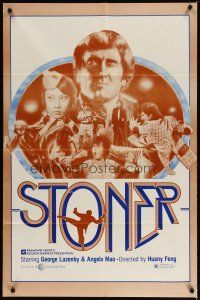 4d823 STONER 1sh '72 George Lazenby in title role, martial arts action!