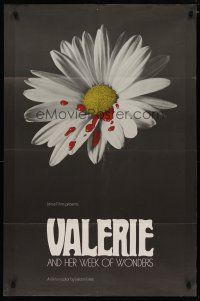 4d929 VALERIE & HER WEEK OF WONDERS 1sh '70 Jaroslava Schallerova, cool art of bleeding flower!