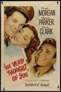 4d935 VERY THOUGHT OF YOU 1sh '44 Eleanor Parker, Dennis Morgan, Delmer Daves directed!