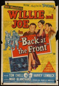 4e699 BACK AT THE FRONT Aust 1sh '52 the hilarious G.I.s Tom Ewell & Harvey Lembeck are back!