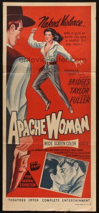 4e802 APACHE WOMAN Aust daybill R50s Lloyd Bridges & Native American half-breed Joan Taylor!
