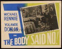 4e027 BODY SAID NO Canadian LC '50 the funniest murder story ever filmed!