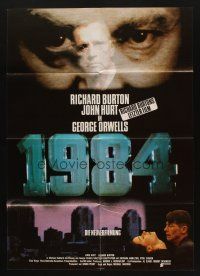 4e508 1984 German '84 George Orwell, John Hurt, creepy image of Big Brother!