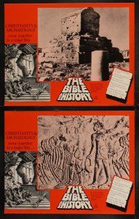 4e101 BIBLE AS HISTORY set of 8 Aust LCs '77 images from religious historical documentary!