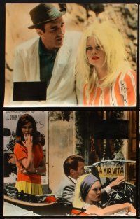 4e077 LE MEPRIS set of 23 color Dutch 9.25x11.5 stills '64 Jean-Luc Godard, Brigitte Bardot!