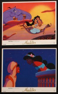 4e191 ALADDIN set of 9 French LCs '92 classic Walt Disney Arabian fantasy cartoon!