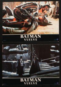 4e139 BATMAN RETURNS set of 10 Spanish LCs '92 Michael Keaton, Danny DeVito, Michelle Pfeiffer!