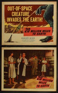 4f172 20 MILLION MILES TO EARTH 8 LCs '57 out-of-space creature invades the Earth!