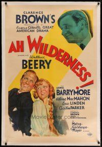 4g017 AH WILDERNESS linen style C 1sh '35 Wallace Beery in Eugene O'Neill's American drama!