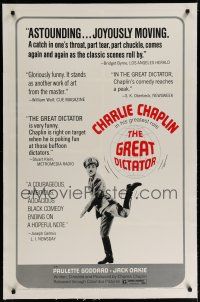 4g172 GREAT DICTATOR linen 1sh R72 Charlie Chaplin directs and stars, wacky WWII comedy!