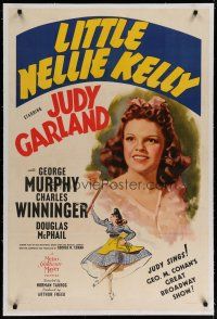 4g246 LITTLE NELLIE KELLY linen style C 1sh '40 Judy Garland, George Cohan's great Broadway show!