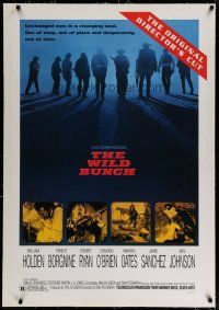 4g463 WILD BUNCH linen 1sh R95 Sam Peckinpah cowboy classic, Holden, the original director's cut!