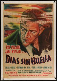 4h246 LOST WEEKEND linen Argentinean '45 different Essex art of alcoholic Ray Milland, Billy Wilder
