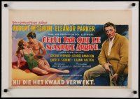 4h359 HOME FROM THE HILL linen Belgian '60 art of Robert Mitchum, Eleanor Parker & George Peppard!