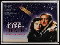 4h226 STAIRWAY TO HEAVEN linen British quad R00 Powell & Pressburger, David Niven, Kim Hunter