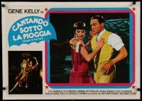 4h302 SINGIN' IN THE RAIN linen Italian photobusta R60s Gene Kelly & sexy Cyd Charisse, Gotta Dance!