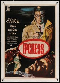4h323 IPCRESS FILE linen Spanish '65 different art of spy Michael Caine with gun by Jano!