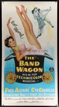 4j239 BAND WAGON linen 3sh '53 great art of sexy Cyd Charisse showing her legs + with Fred Astaire!