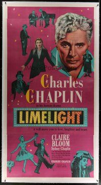 4j261 LIMELIGHT linen 3sh '52 many images of aging Charlie Chaplin & pretty young Claire Bloom!