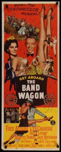 4k271 BAND WAGON insert '53 great image of Fred Astaire & sexy Cyd Charisse showing her legs!