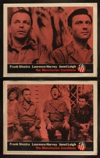 4k078 MANCHURIAN CANDIDATE 8 LCs '62 Frank Sinatra, Janet Leigh, Harvey, directed by Frankenheimer!