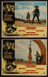 4k080 ONCE UPON A TIME IN THE WEST 8 LCs '69 Sergio Leone, Cardinale, Fonda, Robards, Bronson!