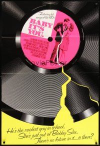 4m071 BABY IT'S YOU int'l 1sh '83 John Sayles, art of Rosanna Arquette & Vincent Spano dancing!