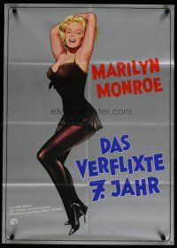 4p044 SEVEN YEAR ITCH German R70s Billy Wilder, great sexy full-length art of Marilyn Monroe!
