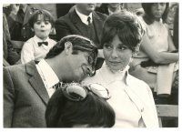 4p539 AUDREY HEPBURN Italian 8x11 news photo '70s close up with second husband Andrea Dotti!