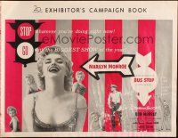4p106 BUS STOP pressbook '56 great images of sexy Marilyn Monroe & cowboy Don Murray!