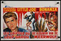 4r276 I WAS A TEENAGE WEREWOLF Belgian '60s AIP classic, monster Michael Landon & sexy babe!