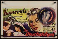 4r277 INNOCENTS Belgian '62 art of Deborah Kerr in Henry James' English classic horror story!