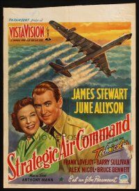 4r306 STRATEGIC AIR COMMAND Belgian '55 great art of military pilot James Stewart, June Allyson!