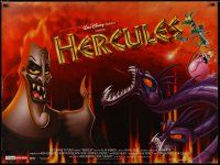 4r737 HERCULES DS British quad '97 Walt Disney Ancient Greece fantasy cartoon, villains!