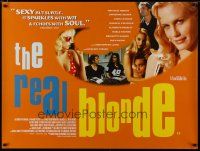4r788 REAL BLONDE British quad '97 Tom DiCillo New York comedy, Daryl Hannah!