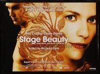 4r811 STAGE BEAUTY DS British quad '04 Billy Crudup, pretty Claire Danes!