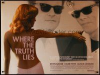 4r841 WHERE THE TRUTH LIES DS British quad '05 Kevin Bacon, Colin Firth, Alison Lohman!