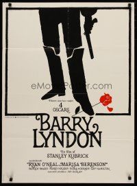 4r337 BARRY LYNDON Danish '75 Stanley Kubrick, Ryan O'Neal, historical romantic war melodrama!