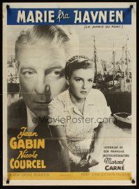 4r381 MARIE OF THE PORT Danish '50 Carnel's La Marie du port, Jean Gabin, Blanchette Brunoy!