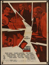 4r545 ADVISE & CONSENT French 23x32 '62 Otto Preminger classic, Henry Fonda, Laughton, Pidgeon!