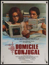 4r554 BED & BOARD French 23x32 '70 Francois Truffaut's Domicile conjugal, Jean-Pierre Leaud